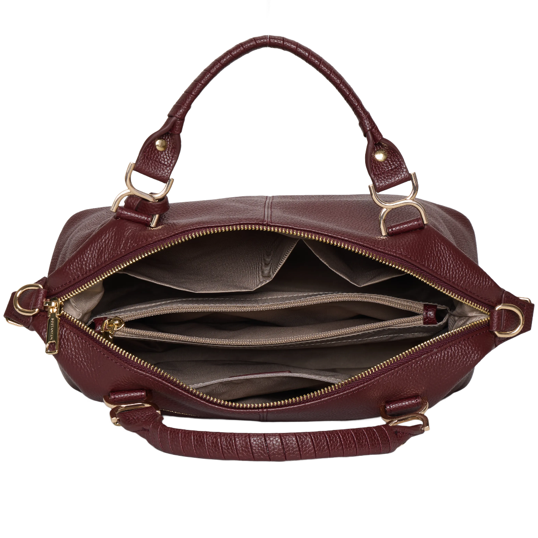 Nevin | Bolso Boston de Piel Auténtica