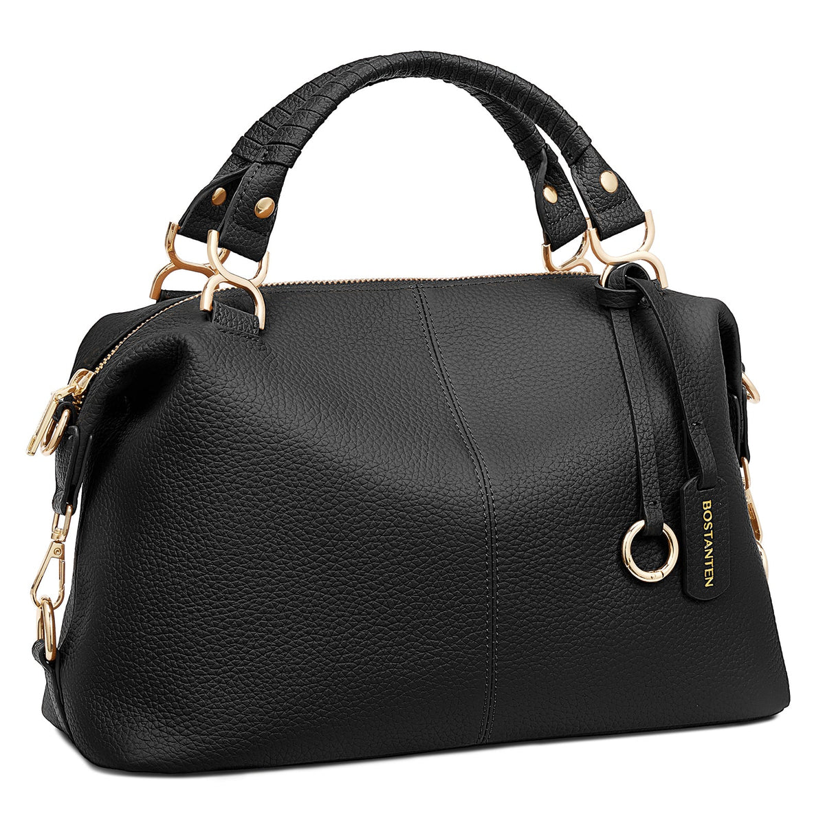 Nevin | Bolso Boston de Piel Auténtica