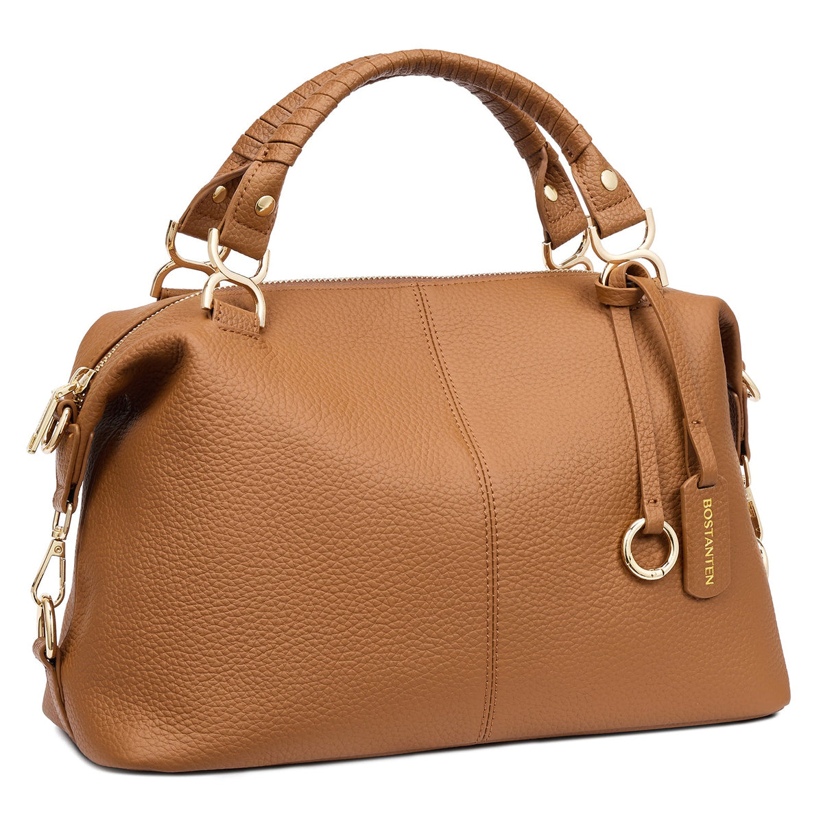 Nevin | Bolso Boston de Piel Auténtica