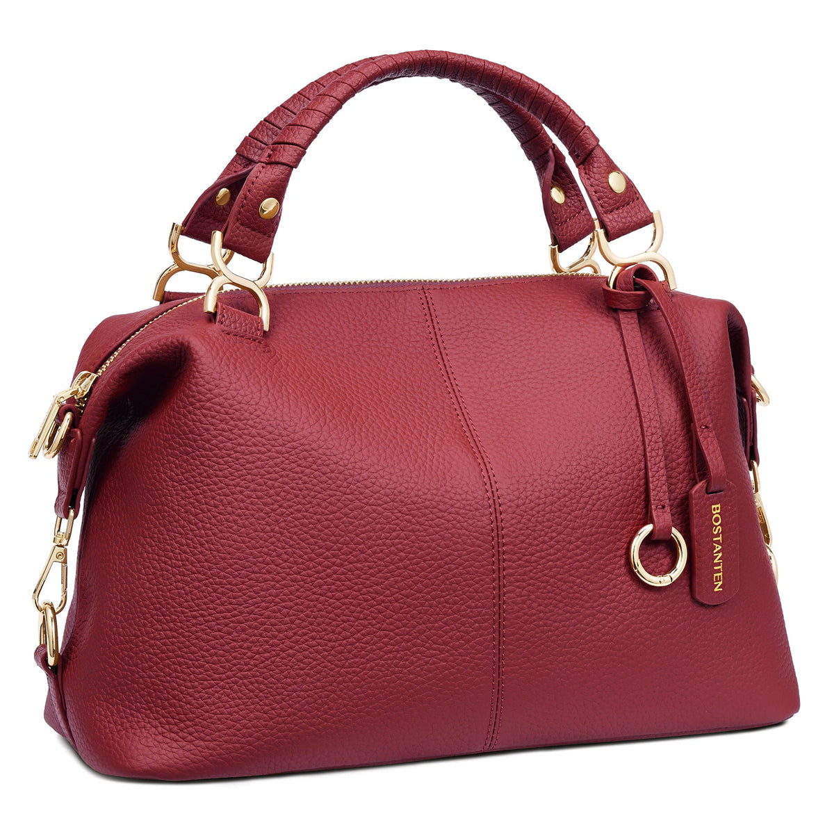 Nevin | Bolso Boston de Piel Auténtica