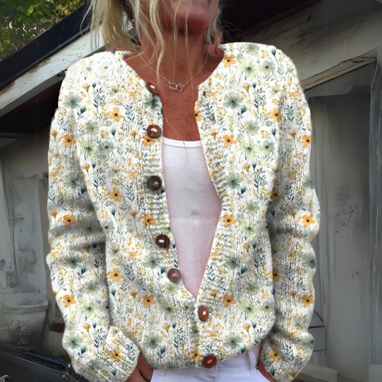 CARDIGAN CON DISEÑO FLORAL