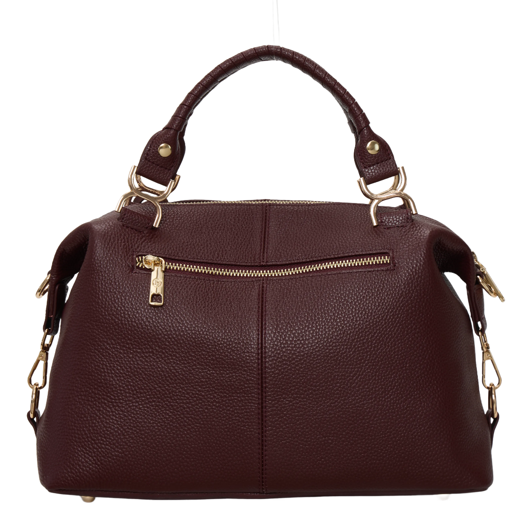 Nevin | Bolso Boston de Piel Auténtica