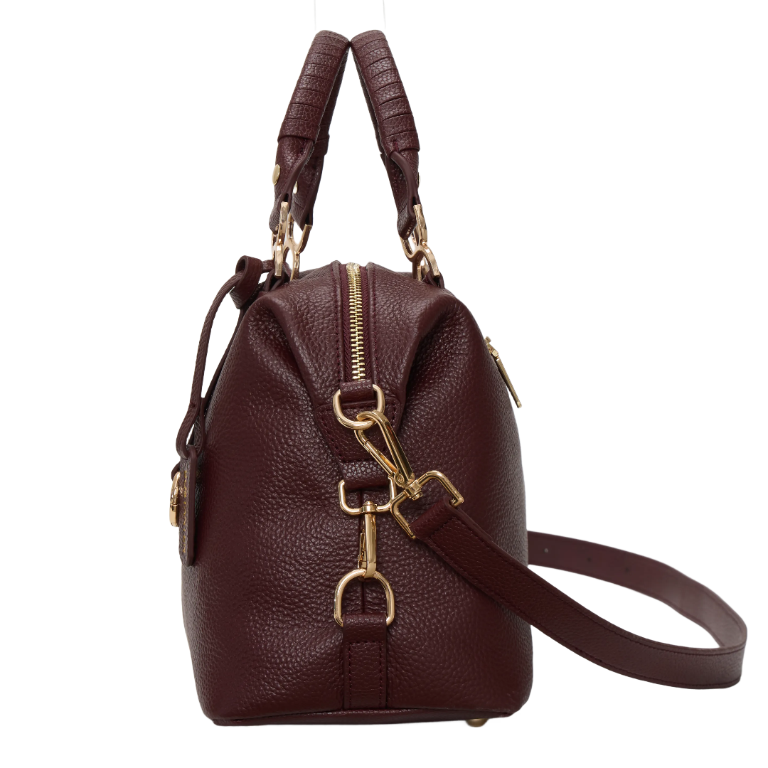 Nevin | Bolso Boston de Piel Auténtica