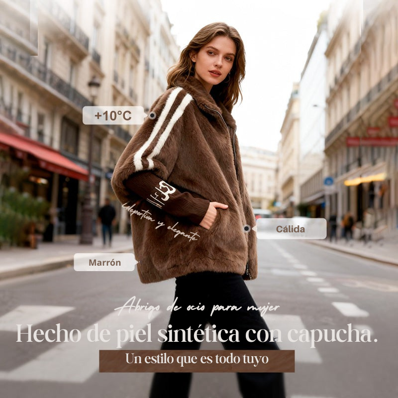 MEGAOFERTA BLACK FRIDAY | ABRIGO DE FELPA CON CAPUCHA ULTRASUAVE