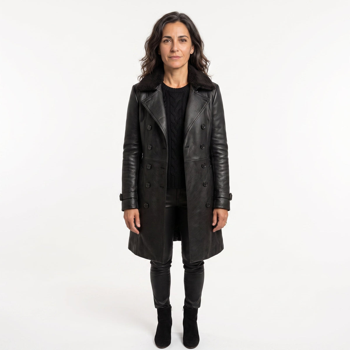 LENA™ | ABRIGO DE CUERO