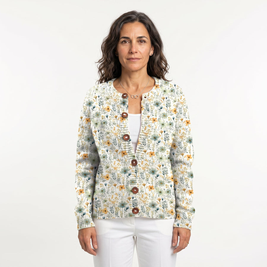 CARDIGAN CON DISEÑO FLORAL