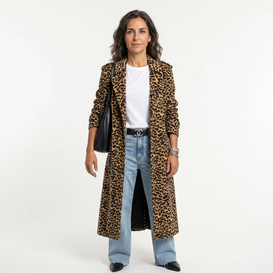 ABRIGO MIDI LEOPARDO