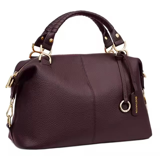 Nevin | Bolso Boston de Piel Auténtica
