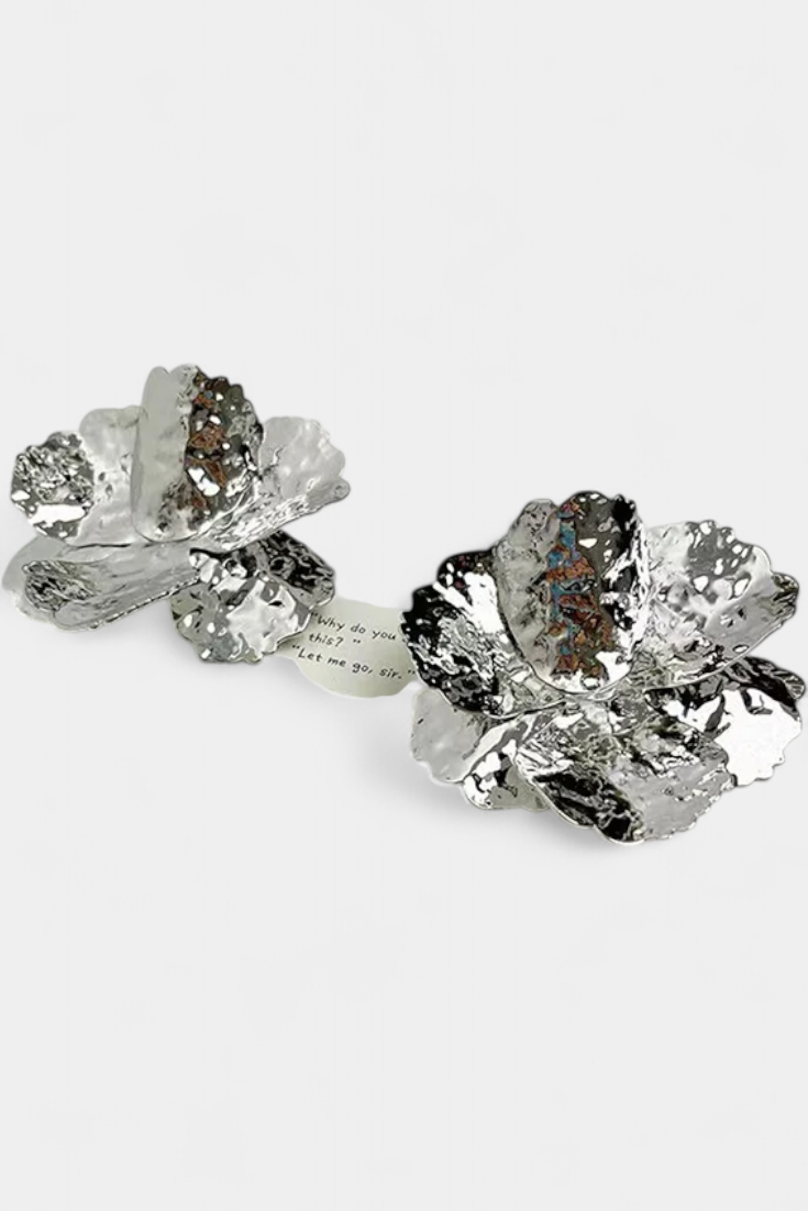 Pendientes Brillantes en Forma de Flor